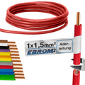 EBROM H07V-U Aderleitung starr 1,5mm² Rot