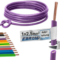 EBROM H07V-K Aderleitung flexibel 2,5mm² Violett – Position 1