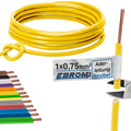 EBROM H05V-K Aderleitung flexibel 0,75mm² Gelb