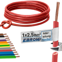 EBROM H07V-K Aderleitung flexibel 2,5mm² Rot – Position 1