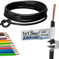 EBROM H07V-K Aderleitung flexibel 1,5mm² Schwarz – Position 1