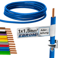 EBROM H07V-U Aderleitung starr 1,5mm² Dunkelblau – Position 1