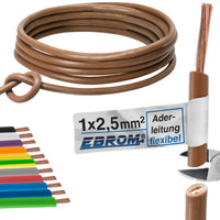 EBROM H07V-K Aderleitung flexibel 2,5mm² Braun – Position 1