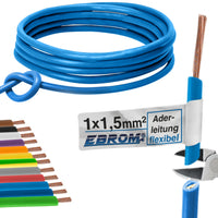 EBROM H07V-K Aderleitung flexibel 1,5mm² Hellblau – Position 1