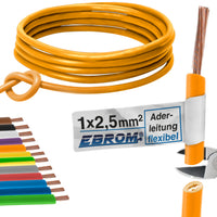 EBROM H07V-K Aderleitung flexibel 2,5mm² Orange – Position 1