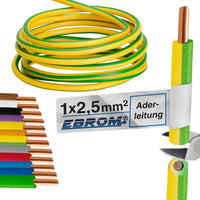 EBROM H07V-U Aderleitung starr 2,5mm² Grün/Gelb – Position 1