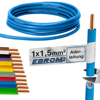 EBROM H07V-U Aderleitung starr 1,5mm² Hellblau – Position 1