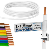 EBROM H07V-U Aderleitung starr 1,5mm² Weiss – Position 1