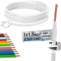 EBROM H07V-K Aderleitung flexibel 1,5mm² Weiss – Position 1