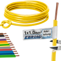 EBROM H05V-K Aderleitung flexibel 1,0mm² Gelb – Position 1