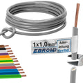 EBROM H05V-K Aderleitung flexibel 1,0mm² Grau