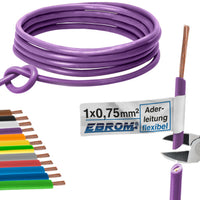 EBROM H05V-K Aderleitung flexibel 0,75mm² Violett – Position 1