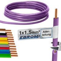 EBROM H07V-U Aderleitung starr 1,5mm² Violett – Position 1
