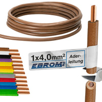EBROM H07V-U Aderleitung starr 4mm² Braun – Position 1