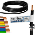 EBROM H07V-U Aderleitung starr 1,5mm² Schwarz