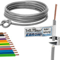 EBROM H05V-K Aderleitung flexibel 0,75mm² Grau