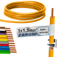 EBROM H07V-U Aderleitung starr 1,5mm² Orange – Position 1
