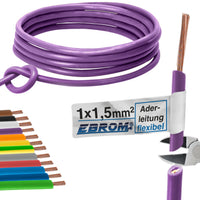 EBROM H07V-K Aderleitung flexibel 1,5mm² Violett – Position 1