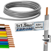 EBROM H07V-U Aderleitung starr 1,5mm² Grau – Position 1