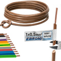 EBROM H05V-K Aderleitung flexibel 0,5mm² Braun
