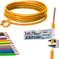 EBROM H05V-K Aderleitung flexibel 0,75mm² Orange – Position 1
