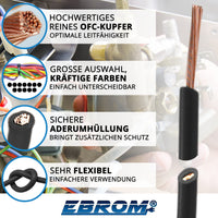 EBROM H05V-K Aderleitung flexibel 0,5mm² Schwarz – Position 2