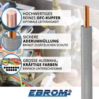 EBROM H07V-U Aderleitung starr 1,5mm² Grau – Position 2