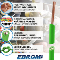EBROM H07V-K Aderleitung flexibel 1,5mm² Grün – Position 2