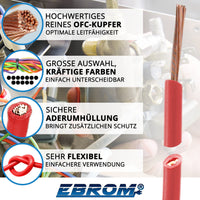 EBROM H07V-K Aderleitung flexibel 2,5mm² Rot – Position 2