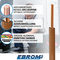 EBROM H07V-U Aderleitung starr 1,5mm² Braun – Position 2