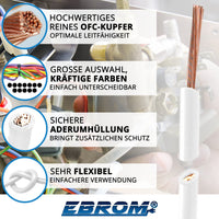 EBROM H05V-K Aderleitung flexibel 0,75mm² Weiss – Position 2