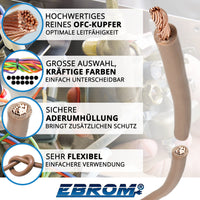 EBROM H05V-K Aderleitung flexibel 0,5mm² Braun – Position 2