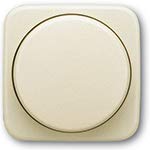 Busch-Jaeger Duro 2000 Set: Drehdimmer 2115-212, Dimm-Einsatz 6523 U-102 und Rahmen 2511-212