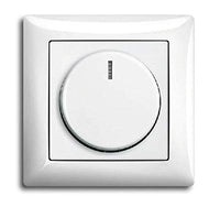 BUSCH-JAEGER Busch Balance SI LED Dimmer Komplett-Set - Alpinweiß (1x Dimmer + Abdeckung, 1x Rahmen 1fach)