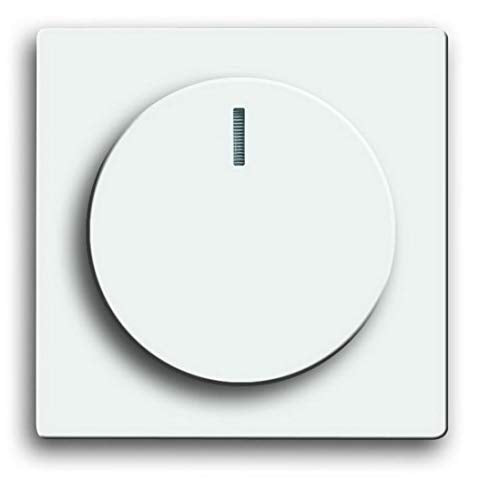 5 Jahre Garantie! EBROM® Unterputz LED Dimmer Drehdimmer + Busch Jäger Dimmerabdeckung 6540-84-102 Studioweiß glänzend Future Linear, Phasenabschnitt für LED 5-150 Watt + dimmbare Halogen 15-400 W/VA