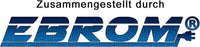 Busch Jäger Klingel & Lichtschalter Set, Glocken- & Klingel Symbol, Taster permanent beleuchtet – Typ 2020 USGL + Wippen mit Rahmen in anthrazit inkl. EBROM Phasenprüfer zur Montage der Geräte