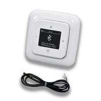 Busch Jäger DAB+ Unterputz Bluetooth (in and out) Radio (8217U-101) Reflex SI alpinweiß, Komplett-Set 8217 U – 101, Rahmen und Radioabdeckung inkl. 0,9 Meter EBROM Wurfantenne zur Empfangsoptimierung