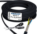EBROM NYY-J Erdkabel 3x2,5mm² Schwarz