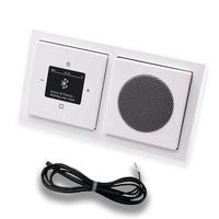 Busch Jäger DAB+ Unterputz Bluetooth (in and out) Radio 8217U-101 Future Linear Studioweiß, Set mit Lautsprecher, Abdeckungen, Rahmen + 0,9 m EBROM Wurfantenne zur Empfangsoptimierung - 8217 U – 101