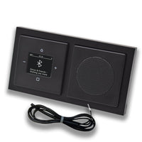 Busch Jäger DAB+ Unterputz Bluetooth (in and out) Radio 8217U-101 Future SCHWARZ MATT, Set mit Lautsprecher, Abdeckungen, Rahmen + 0,9 m EBROM Wurfantenne zur Empfangsoptimierung - 8217 U – 101