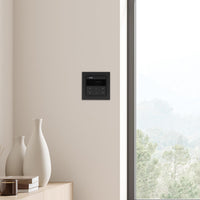 Gira Unterputz IP Internetradio 232003 + Bluetooth - E2 schwarz matt mit 1fach Rahmen Gira 021109 inkl. EBROM Phasenprüfer zur Montage des Geräts