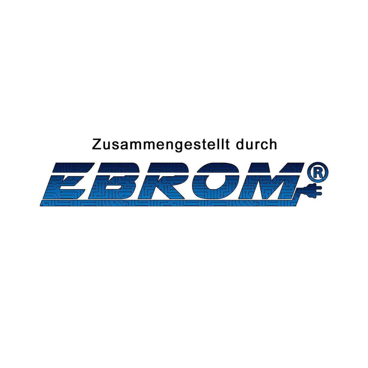 EBROM H03VVH2-F PVC-Flachleitung 2x0,75mm² Schwarz