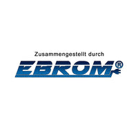 EBROM H03VVH2-F PVC-Flachleitung 2x0,75mm² Schwarz