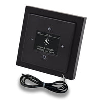 Busch Jäger DAB+ Unterputz Bluetooth (in and out) Radio (8217U-101) Future Linear Schwarz Matt, Komplett-Set 8217 U – 101, Rahmen und Radioabdeckung + 0,9 m EBROM Wurfantenne zur Empfangsoptimierung