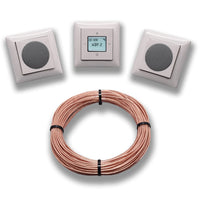 Busch Jäger Unterputz Digitalradio Unterputzradio 8215 U (8215U) alpinweiß Balance Si + 2 x Lautsprecher + Radioeinheit + Bedienelement + 3 x 1fach Rahmen + 10 M Lautsprecherkabel 2x0,75 mm²