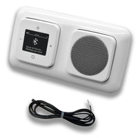 EBROM's BJ Sets Busch Jäger Unterputz Bluetooth DAB Radio 8217U-101 Reflex Si alpinweiÃŸ Komplett-Set Lautsprecher 0,9 m EBROM Wurfantenne zur Empfangsoptimierung