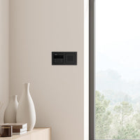 Gira Unterputz IP Internetradio 232003 + Bluetooth Komplett-Set mit Lautsprecher - E2 schwarz matt mit 2fach Rahmen Gira 021209 inkl. EBROM Phasenprüfer zur Montage der Geräte