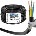 EBROM H05VV-F PVC-Schlauchleitung 3x2,5mm² Schwarz