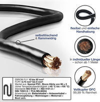 EBROM FLRY Fahrzeugleitung 1,5mm² Schwarz
