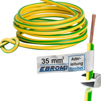 EBROM H07V-K Aderleitung flexibel 35mm² Grün/Gelb